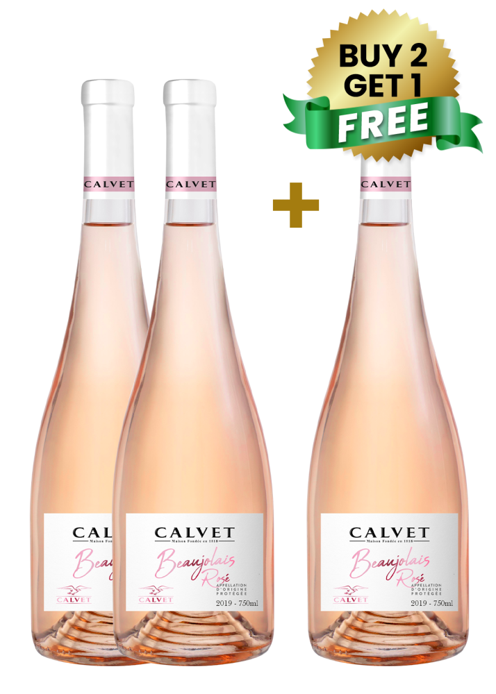 Calvet Beaujolais Rose 75Cl (Buy 2 Get 1 Free)