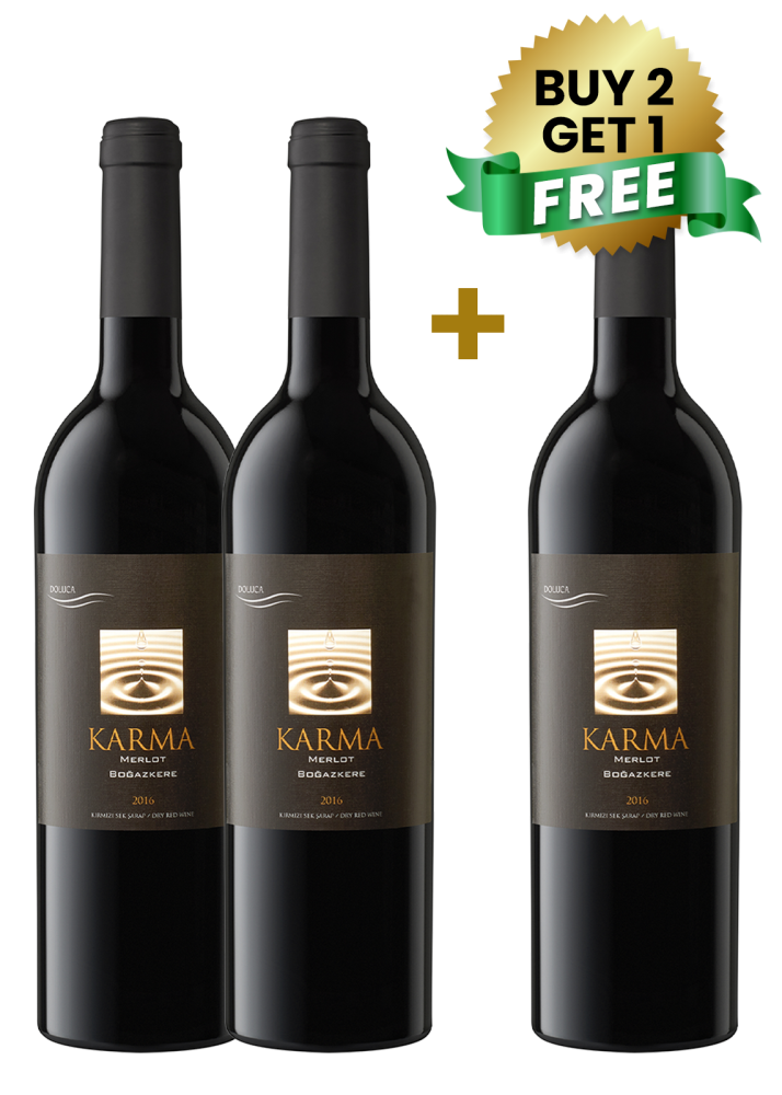 Doluca Karma Merlot Bogazkere 75cl (Buy 2 Get 1 Free)