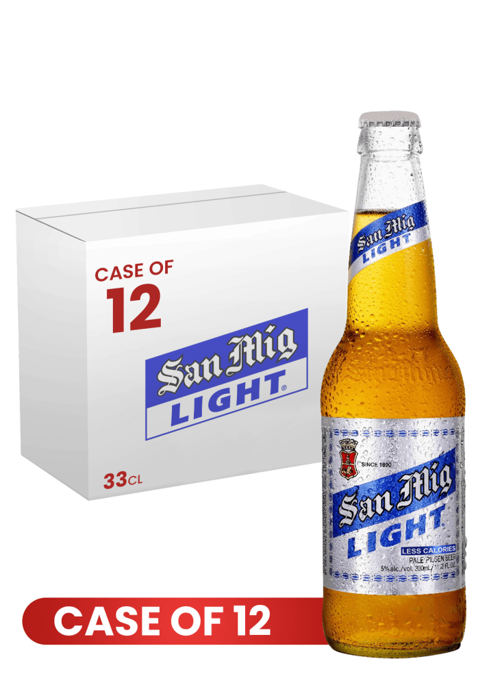 San Miguel Light Btl 33 CL X 12 Case