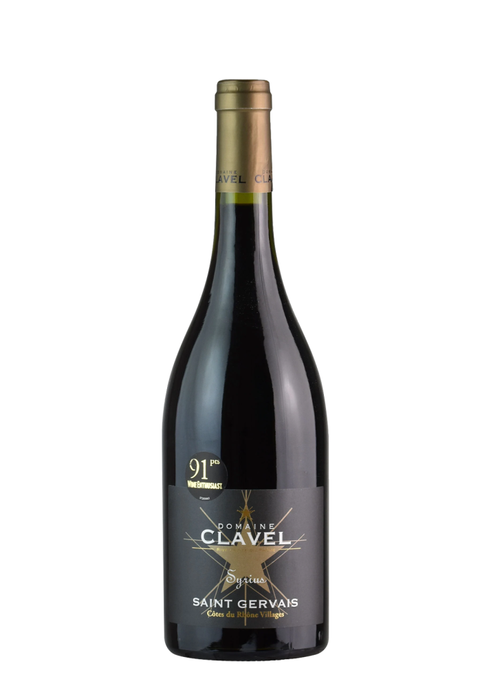 Domaine Clavel Syrius Saint Gervais Cotes Du Rhone Villages Red 75Cl