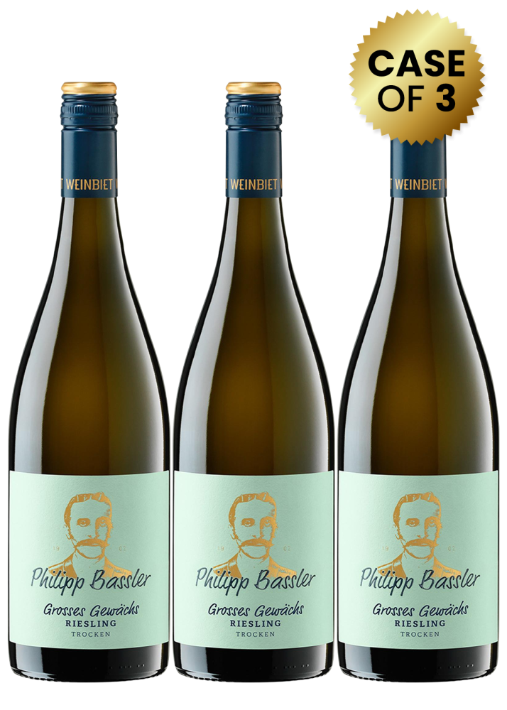 Weinbiet Philipp Bassler Grosses Gewachs Riesling Trocken 75cl (Buy 3 Bottles Promo)