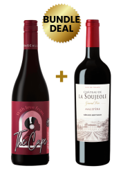 1 Btl With Love From The Cape Cabernet Sauvignon 75Cl + 1 Btl Gerard Bertrand Chateau La Soujeole Malepere Grand Vin  75Cl