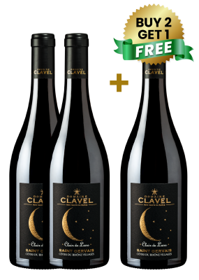 Domaine Clavel Clair De Lune Saint Gervais Cotes Du Rhone Villages Red 75Cl (Buy 2 Get 1 Free)