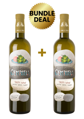 2 Btls Gemrieli White Semi Sweet 50Cl Promo