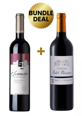 1 Btl Chaman Reserva Carmenere Cabernet Sauvignon 75Cl + 1 Btl Chateau Pontet Plaisance Saint-Emilion 75Cl