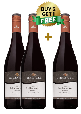 Ihringer Spatburgunder Rotwein Qualitatswein Halbtrocken Baden (Buy 2 Get 1 Free)